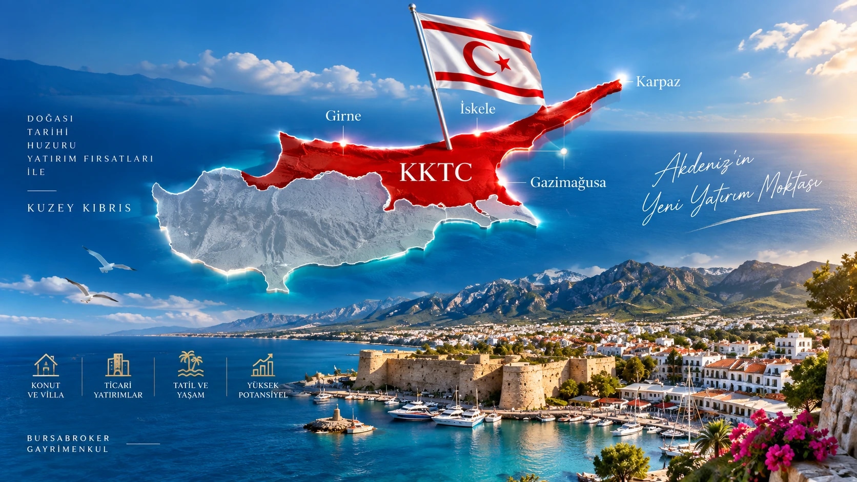 KKTC (Kuzey Kıbrıs), BURSABROKER hizmet bölgesi